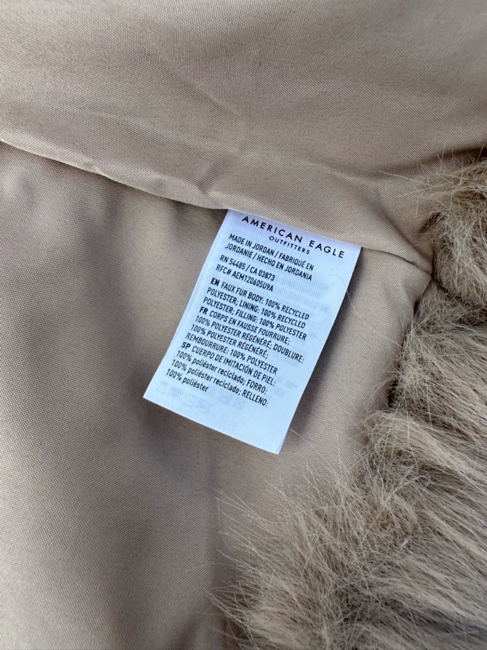 American Eagle Faux Fur Vest , NWT , Sz XS - Picture 3 of 9